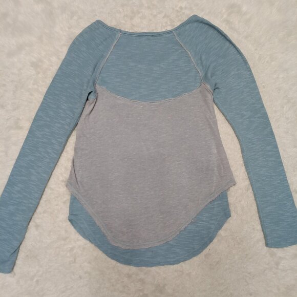 Free People We The Free Friday Feeling Tee Raglan Top Size M - Picture 3 of 10